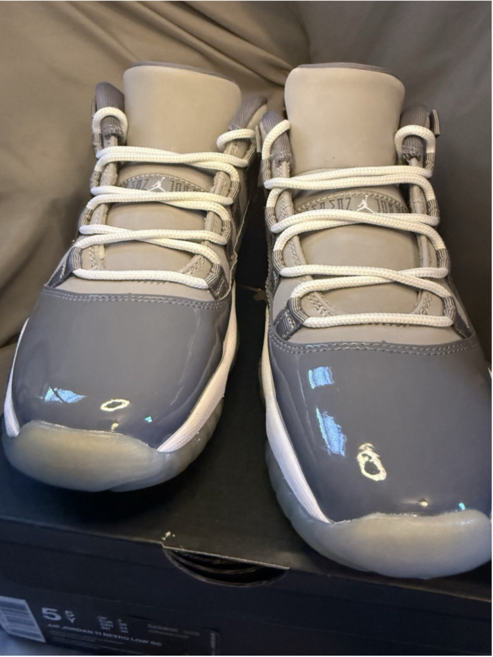 Jordan 11 Retro Low Cool Grey GS Youth Size 5Y (528896-003) With OG BOX!!